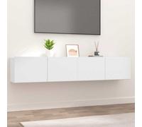 (White) vidaXL TV Cabinet Entertainment Centre Media TV Unit TV Stand Engineered Wood