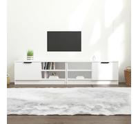vidaXL TV Cabinets 2 pcs White 80x35x36.5 cm Engineered Wood