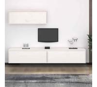 vidaXL 4 Piece TV Cabinet Set Concrete Grey Engineered Wood, Grey