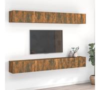 vidaXL TV Cabinets 8 pcs Smoked Oak 60x30x30 cm Engineered Wood