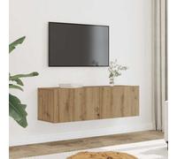 Vidaxl Tv Cabinets Wall-Mounted 2 Pcs Artisian Oak 100X30X30 Cm