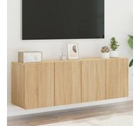 (sonoma oak, 60 x 30 x 41 cm/ 2 pcs) vidaXL TV Cabinets Wall-mounted Floating TV Unit Floating Shelves TV Stand