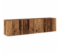 vidaXL TV Cabinets Wall-mounted TV Stand Floating TV Wall Unit 2 pcs Old Wood