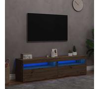 vidaXL TV Cabinets with LED Lights 2 pcs Artisan Oak Engineered Wood