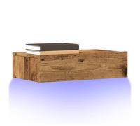 vidaXL TV Cabinets with LED Lights 2 pcs Old Wood 60x35x15.5 cm