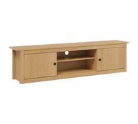 vidaXL TV Rack HILL 158 x 40 x 39.5 cm Honey Brown Solid Pine Wood, Modern Wall-