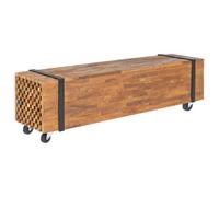 Vidaxl Tv Stand 110X30X32.5 Cm Solid Teak Wood
