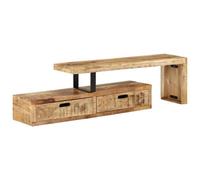 vidaXL TV Stand Solid Wood Mango UK NEW