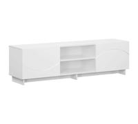 vidaXL TV Stand 140 x 34.5 x 40 cm White Engineered Wood