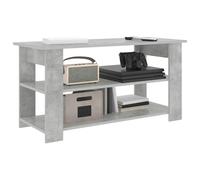 vidaXL TV stand Concrete Grey 100 x 40 x 50 cm, Living Room, Stylish Storage, Modern Tv Stand, Ample Media Organization, Versatile Shelving, Compact Furniture, Elegant Piece