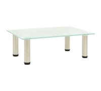 vidaXL TV Stand Frosted 40x35x17 cm Tempered Glass Entertainment Centre Unit