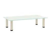 vidaXL Tv Stand Frosted 60x35x17 cm Tempered Glass, Multi