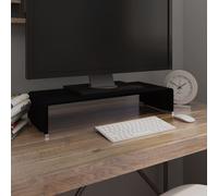 vidaXL TV Stand/Monitor Riser TV Console Unit Entertainment Centre Glass Black