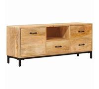vidaXL TV Stands with Drawer Brown 110 x 30 x46 cm Solid Mango Wood