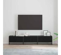 vidaXL TV Units 2 pcs Black Oak 210 x 35 x 41 cm Engineered wood