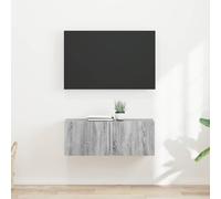 vidaXL TV Wall Cabinet 2 pcs Grey Sonoma Engineered Wood, Grey