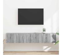 vidaXL TV Wall Cabinet 2 pcs Grey Sonoma 78.5 x 31 x 29.5 cm