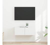 vidaXL TV Wall Cabinet 2 pcs White 39 x 31 x 29.5 cm Engineered Wood