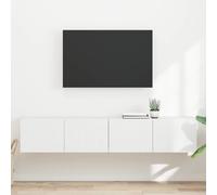 vidaXL TV Wall Cabinet 2 pcs White 78.5 x 31 x 29.5 cm Engineered Wood