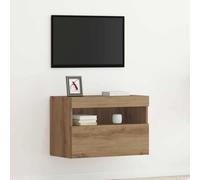 TV Wall Cabinets with LED Lights Wall Mounted TV Unit Floating TV Stand vidaXL