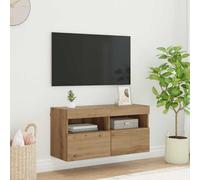 TV Wall Cabinet Artisan Oak 80 x 30 x 40 cm Engineered Wood