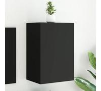 Vidaxl Tv Wall Cabinet Black 40.5X30X60 Cm Engineered Wood