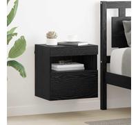 vidaXL TV Wall Cabinet 40 x 30 x 40 cm Black Oak Engineered Wood, Black