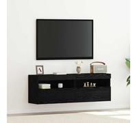 vidaXL TV Wall Cabinet Black oak 60 x 30 x 40 cm Engineered wood