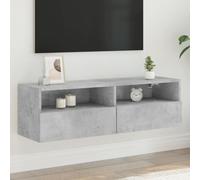 Vidaxl Tv Wall Cabinet Concrete Grey 100X30X30 Cm Engineered Wood