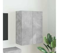vidaXL TV Wall Cabinet Concrete Grey 59.5 x 31 x 80 cm Engineered Wood