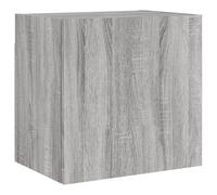 vidaXL TV Wall Cabinet Floating TV Unit TV Cabinet Grey Sonoma Engineered Wood