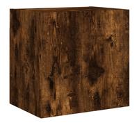 vidaXL TV Wall Cabinet Floating TV Unit TV Cabinet Smoked Oak Engineered Wood