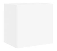 vidaXL TV Wall Cabinet Floating Wall Mounted TV Cabinet White Engineered Wood