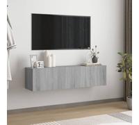 vidaXL TV Wall Cabinet Grey Sonoma 120x30x30 cm Engineered Wood