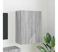 vidaXL TV Wall Cabinet Grey Sonoma 59.5 x 31 x 80 cm Engineered Wood