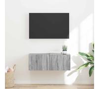 vidaXL TV Wall Cabinet Grey Sonoma 78.5 x 31 x 29.5 cm Engineered Wood
