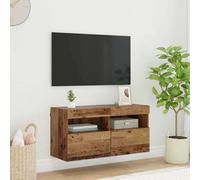 vidaXL TV Wall Cabinet Old Wood 80 x 30 x 40 cm Engineered Wood