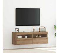 TV Wall Cabinets with LED Lights Wall Mounted TV Unit Floating TV Stand vidaXL