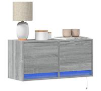 TV Wall Cabinet with LED Floating TV Wall Unit Floating TV Cabinet vidaXL