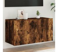 TV Wall Cabinets with LED Lights Wall Mounted TV Unit Floating TV Stand vidaXL