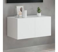 Vidaxl Tv Wall Cabinet With Led Lights White 60X35X31 Cm