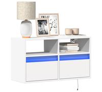 TV Wall Cabinet with LED Floating TV Wall Unit Floating TV Cabinet vidaXL