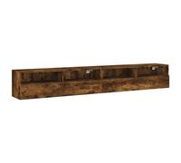 vidaXL TV Wall Cabinets 2 pcs Smoked Oak 100x30x30 cm Engineered Wood, Brown