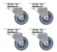 vidaXL Twin-wheel Swivel Casters 4 pcs 50 mm