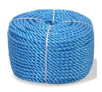 vidaXL Twisted Rope Polypropylene 10 mm 250 m Blue