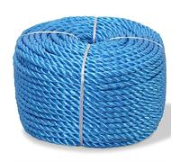 vidaXL Twisted Rope Polypropylene 12 mm 250 m Blue, Blue