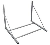 vidaXL Tyre Rack Silver Steel