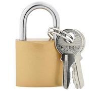 vidaXL U Lock with Keys 6pcs Brass Iron Durable Weatherproof Lock Set - Modern Key U Lock, Rectangular Functional Security Tools, Hardware Security