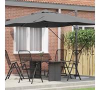 vidaXL Umbrella Anthracite 351 x 250 x 260 cm Polyester and Aluminium