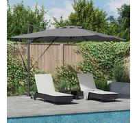 vidaXL Umbrella Antraciet 286 x 284 x 270 cm Aluminium and Polyester